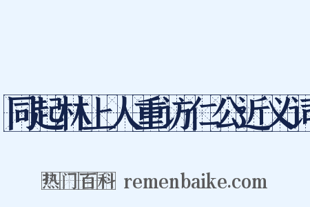 同起林上人重访仁公近义词是什么意思的图片